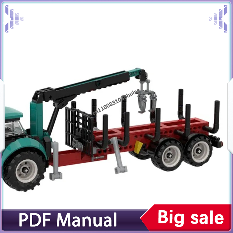 Farming Agriculture Model - アーバンシティトラクターMOCビルディングセット、農業機械モデル、DIY組み立てブリック玩具、デスクトップ装飾用