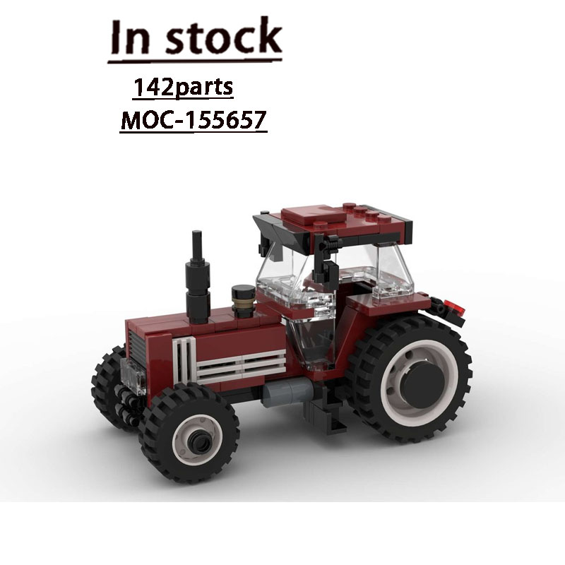 Farming Agriculture Model - MOC-155657 アーバンファーム農業レトロトラクタービルディングブロックモデル 142 パーツクリエイティブボーイズ子供の誕生日おもちゃギフト