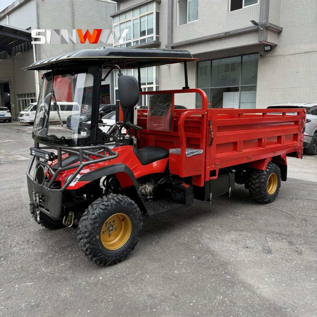 Agriculture Farming Vehicles - 先進的な400cc農業用多目的車両4x4ファームトランスポーター（大人用、フィールドサービス用トレーラー付き）
