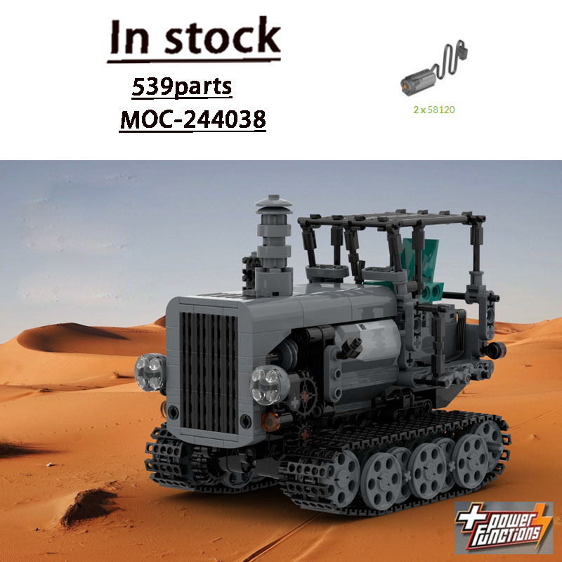 Farming Agriculture Model - MOC-244038 都市レトロ農業ファームトラクタービルディングブロックモデル 539 パーツクリエイティブ MOC 男の子子供の誕生日おもちゃギフト
