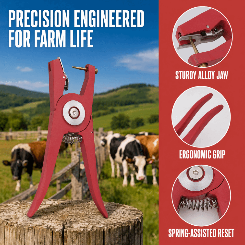 合金製家畜耳標プライヤー 赤色酸化防止表面 ユニバーサル耳標 - Livestock Ear Tag のレビューと価格