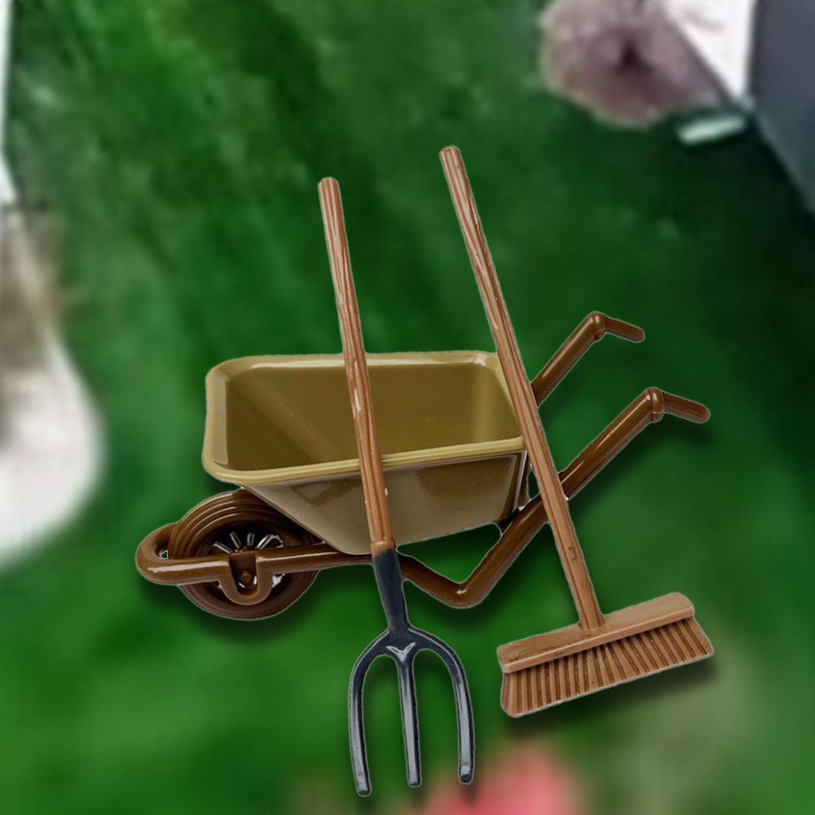 3個セット 1:12 ドールハウス用農具 組み立て式カート  - Agriculture Farming Vehicles のレビューと価格