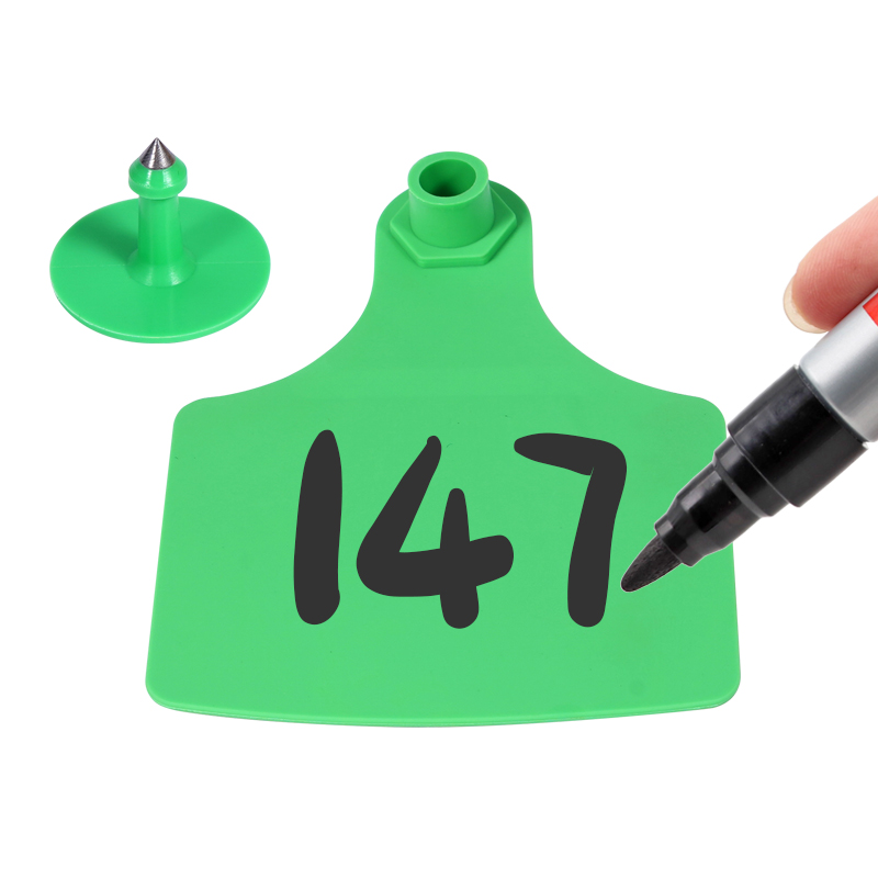 100個入り 牛耳標 大型サイズ 105x75mm 動物識別 - Livestock Ear Tag のレビューと価格