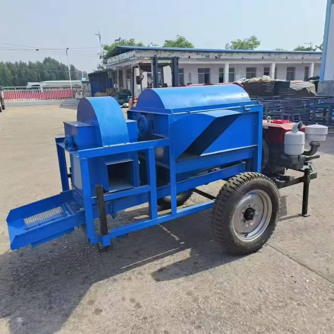車輪付き移動式ディーゼルエンジン多機能籾すり機一体型米脱穀・ - Rice Thresher Machine のレビューと価格