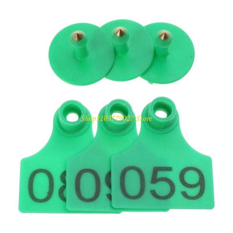 C4DF 001-100 番号プラスチックタグ家畜動物識別耳 - Livestock Ear Tag のレビューと価格