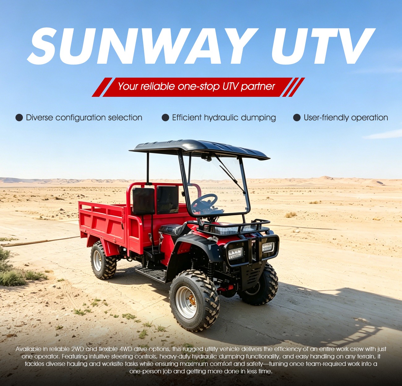 先進的な400cc農業用多目的車両4x4ファームトランスポー - Agriculture Farming Vehicles のレビューと価格