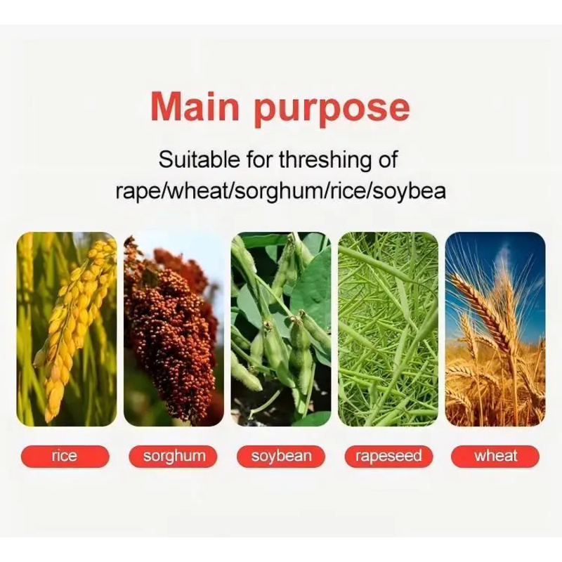 ビルイ多機能ミニ自動高容量携帯型脱穀機小麦大豆菜種豆緑豆40 - Rice Thresher Machine のレビューと価格