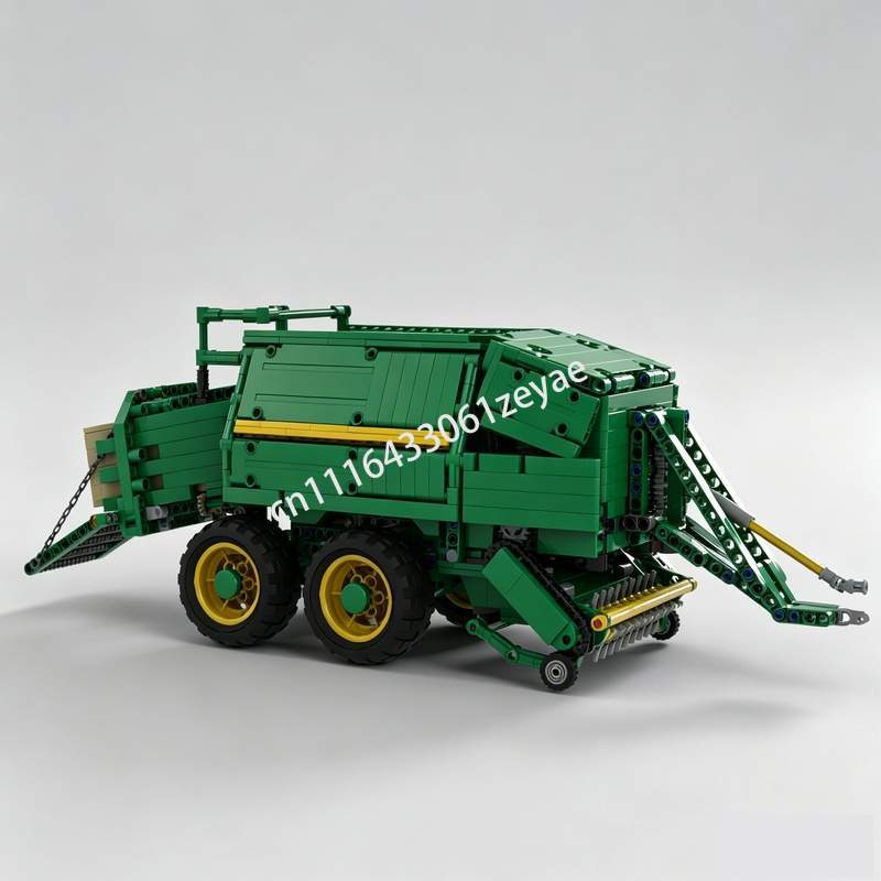 新しい 1535 個ファームベールプレス MOC 農業車両モ - Farming Agriculture Model のレビューと価格