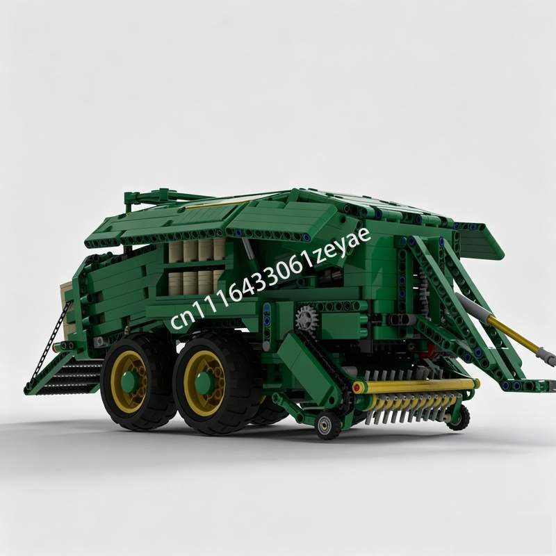 新しい 1535 個ファームベールプレス MOC 農業車両モ - Farming Agriculture Model のレビューと価格