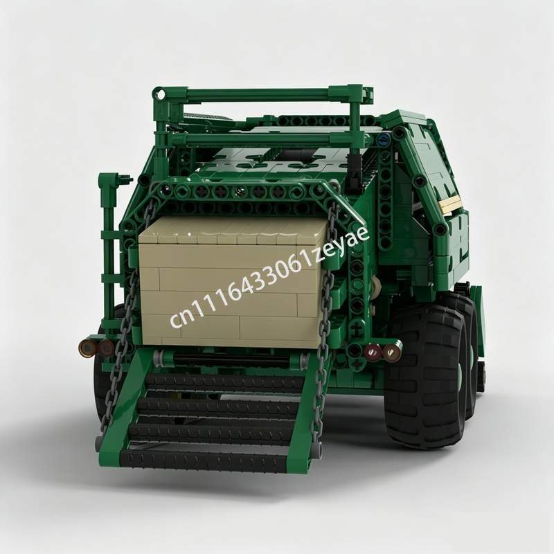 新しい 1535 個ファームベールプレス MOC 農業車両モ - Farming Agriculture Model のレビューと価格